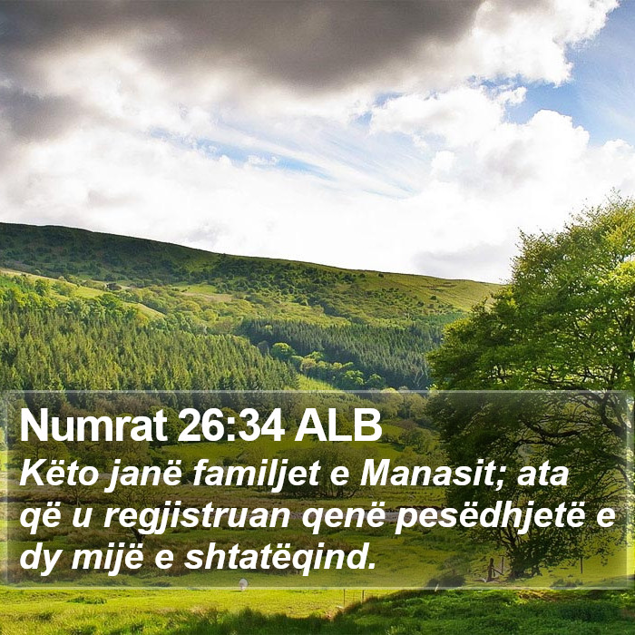 Numrat 26:34 ALB Bible Study