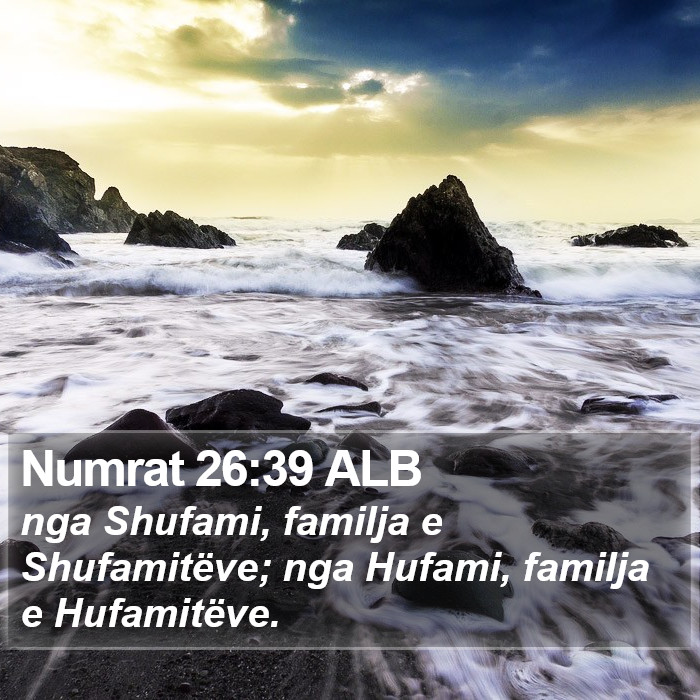 Numrat 26:39 ALB Bible Study