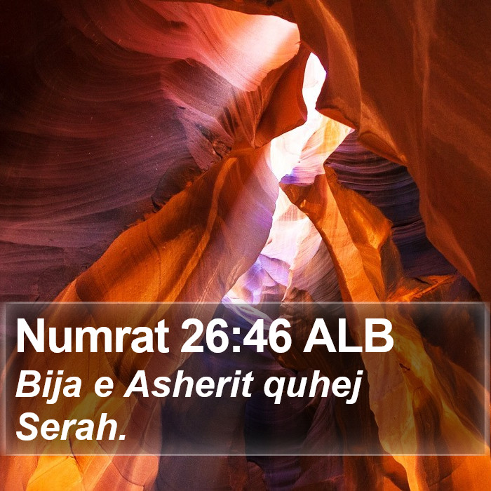 Numrat 26:46 ALB Bible Study