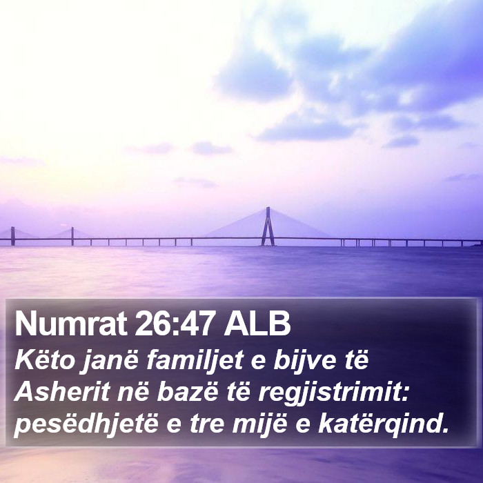 Numrat 26:47 ALB Bible Study