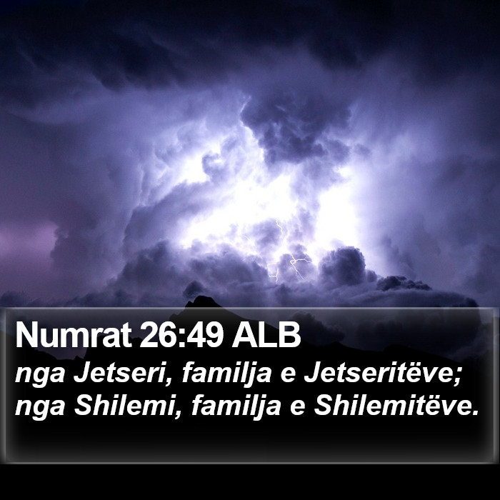 Numrat 26:49 ALB Bible Study