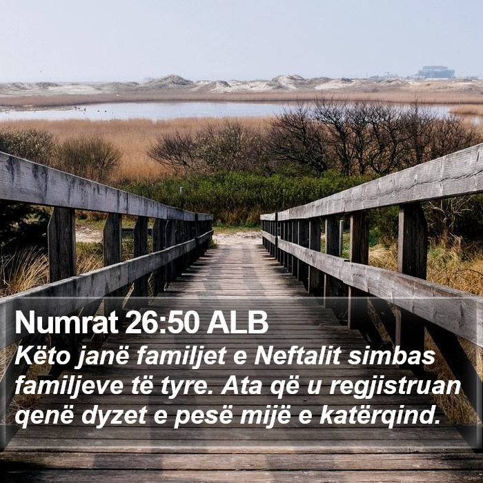 Numrat 26:50 ALB Bible Study