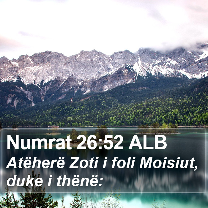 Numrat 26:52 ALB Bible Study