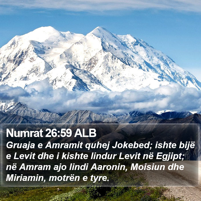 Numrat 26:59 ALB Bible Study