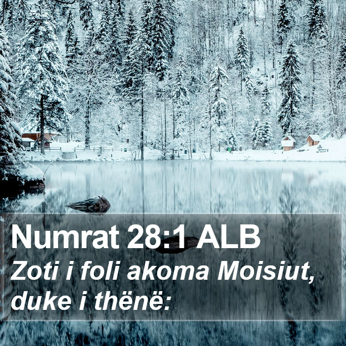 Numrat 28:1 ALB Bible Study