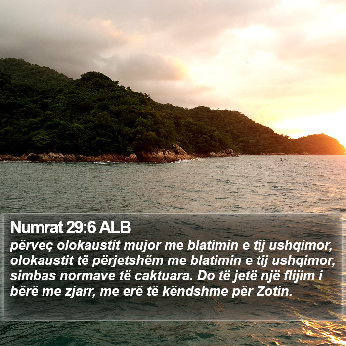 Numrat 29:6 ALB Bible Study