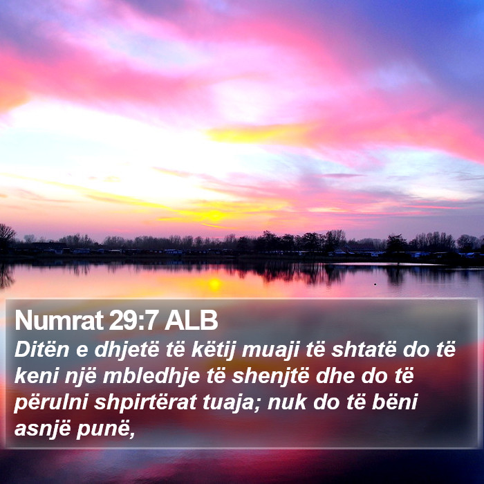 Numrat 29:7 ALB Bible Study