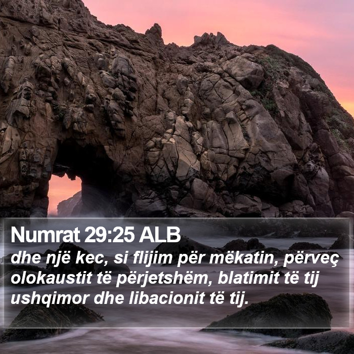 Numrat 29:25 ALB Bible Study