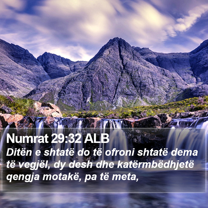 Numrat 29:32 ALB Bible Study