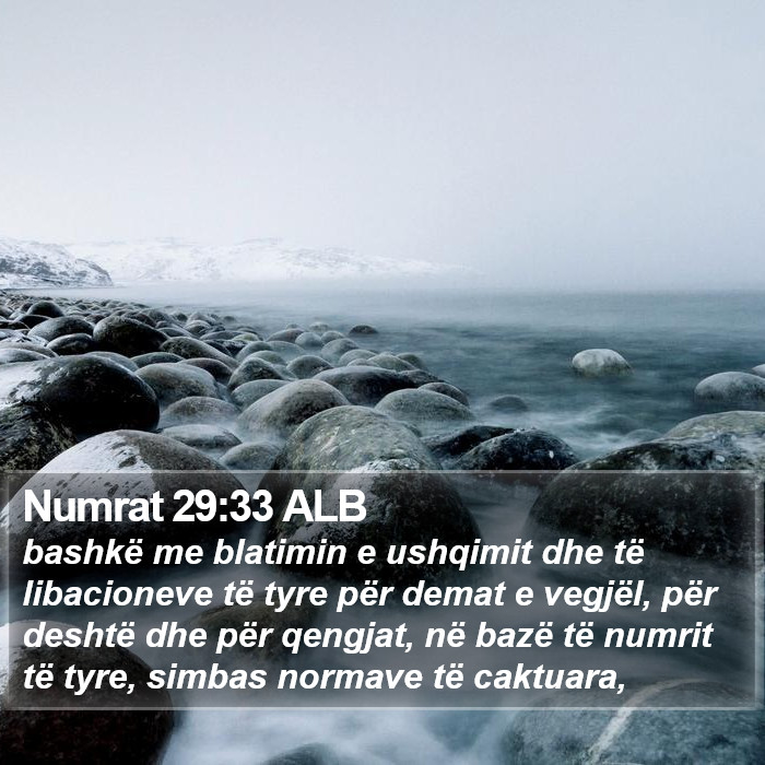 Numrat 29:33 ALB Bible Study