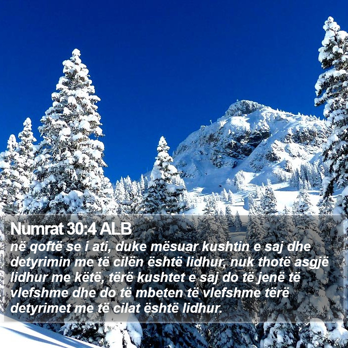 Numrat 30:4 ALB Bible Study