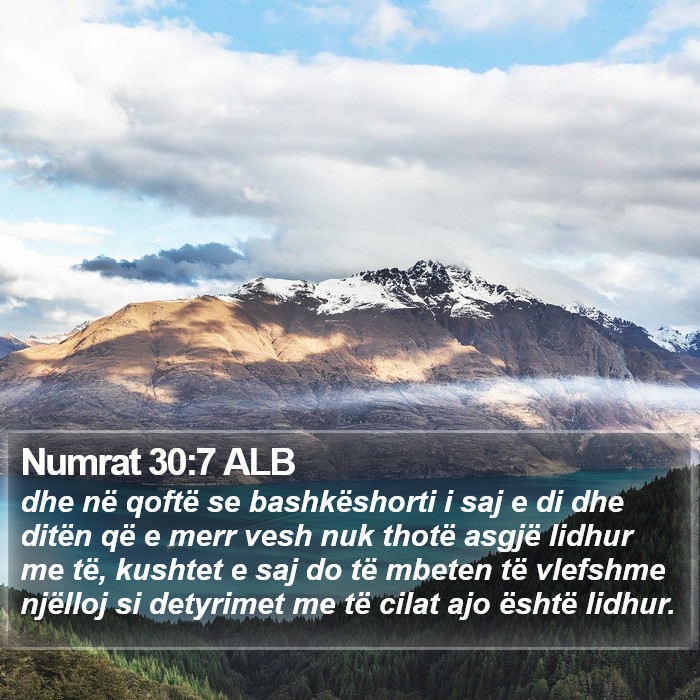 Numrat 30:7 ALB Bible Study