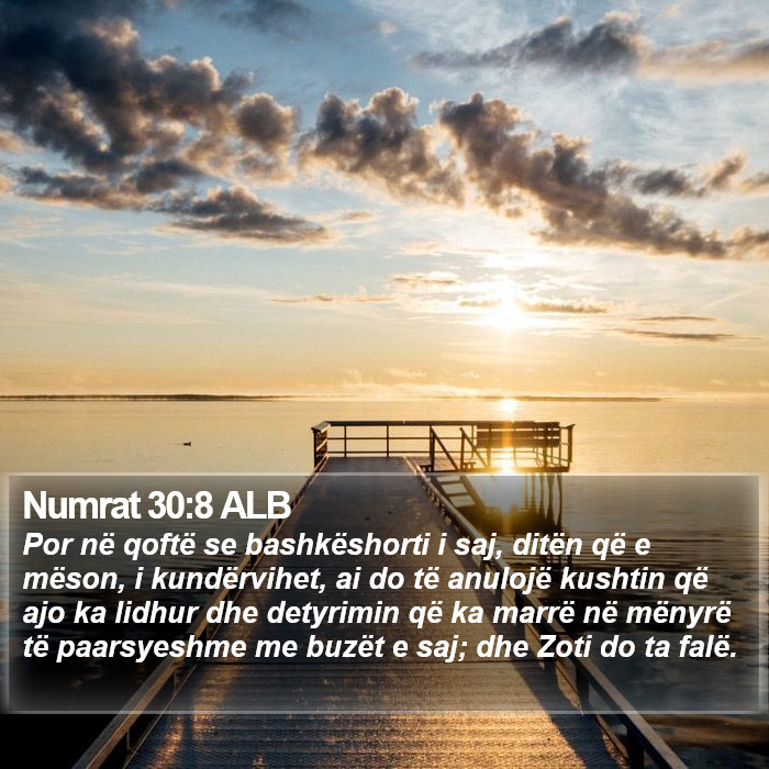 Numrat 30:8 ALB Bible Study