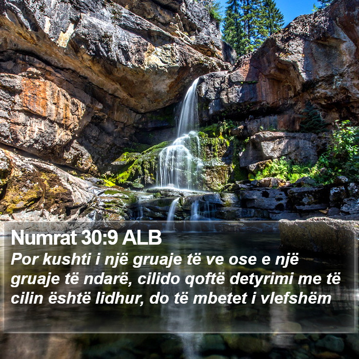 Numrat 30:9 ALB Bible Study