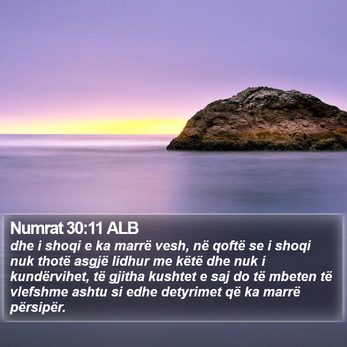 Numrat 30:11 ALB Bible Study