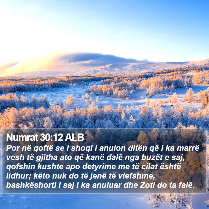 Numrat 30:12 ALB Bible Study