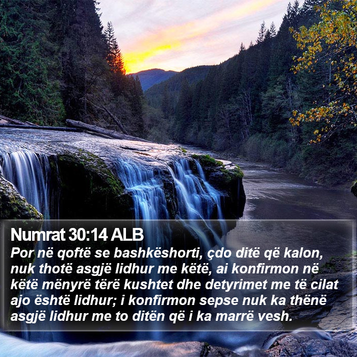 Numrat 30:14 ALB Bible Study