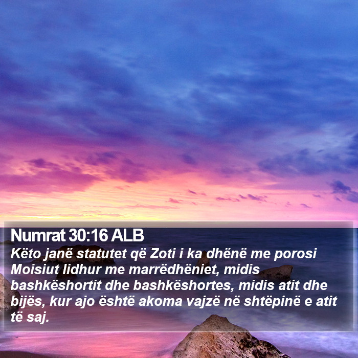 Numrat 30:16 ALB Bible Study