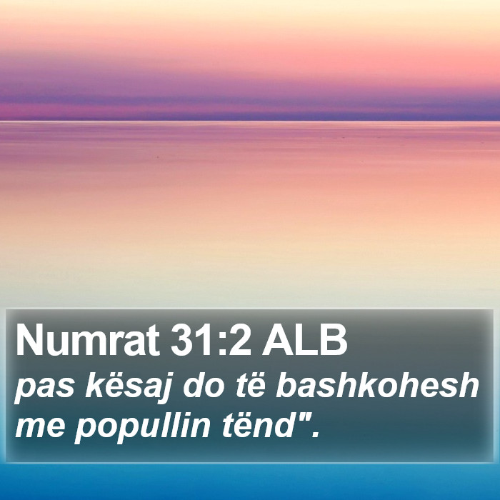 Numrat 31:2 ALB Bible Study