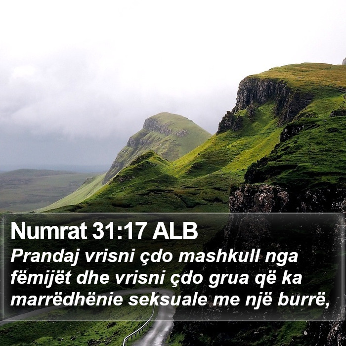 Numrat 31:17 ALB Bible Study