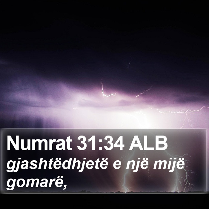 Numrat 31:34 ALB Bible Study