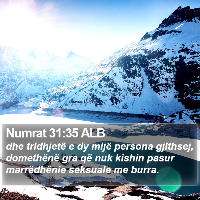 Numrat 31:35 ALB Bible Study