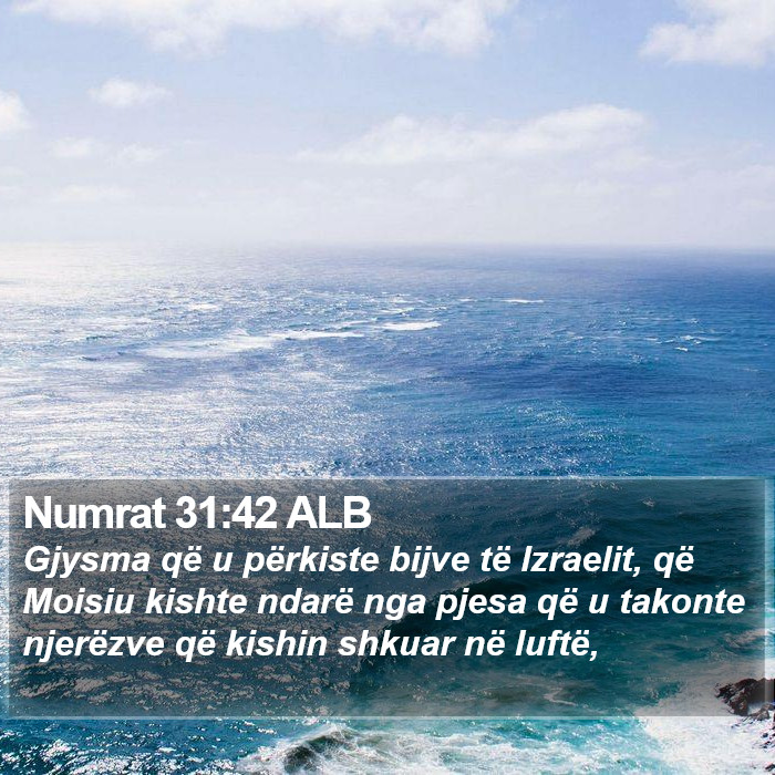 Numrat 31:42 ALB Bible Study