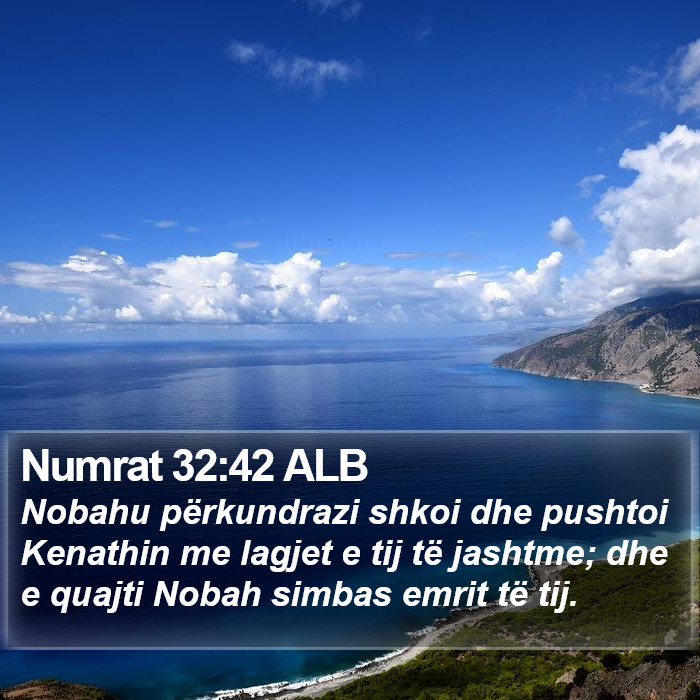 Numrat 32:42 ALB Bible Study