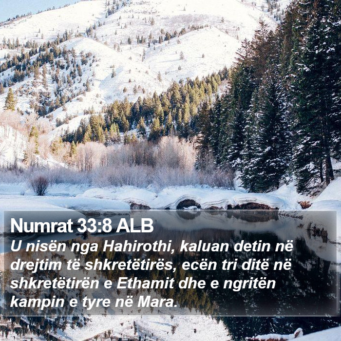Numrat 33:8 ALB Bible Study