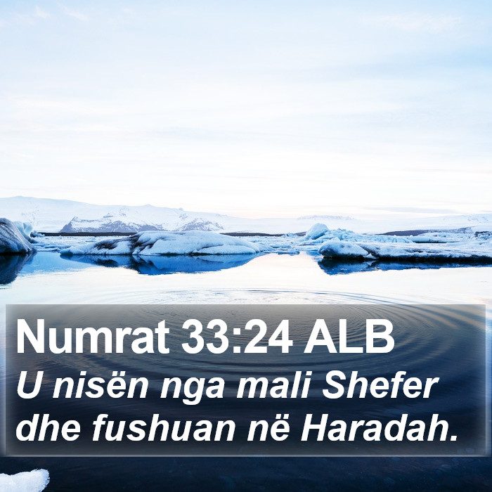 Numrat 33:24 ALB Bible Study