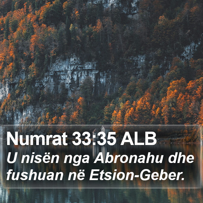 Numrat 33:35 ALB Bible Study
