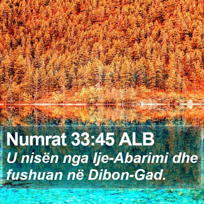 Numrat 33:45 ALB Bible Study
