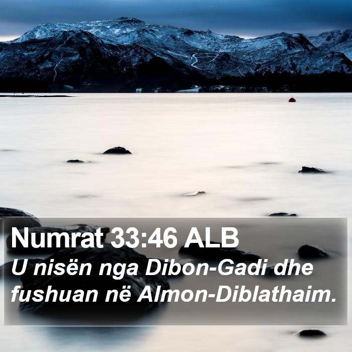 Numrat 33:46 ALB Bible Study