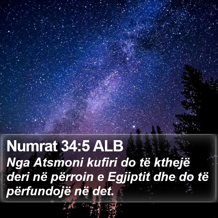 Numrat 34:5 ALB Bible Study