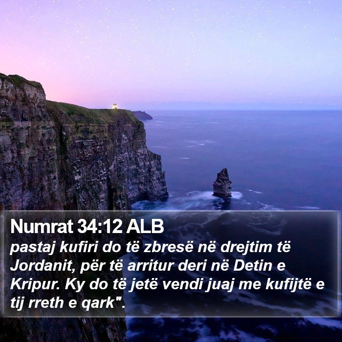 Numrat 34:12 ALB Bible Study