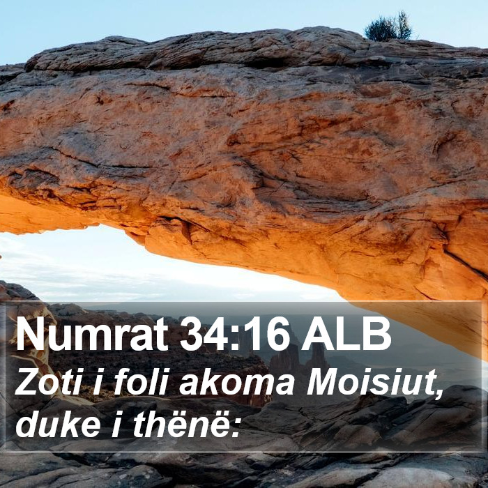 Numrat 34:16 ALB Bible Study