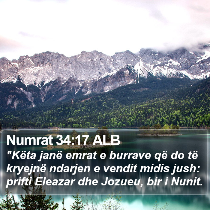 Numrat 34:17 ALB Bible Study