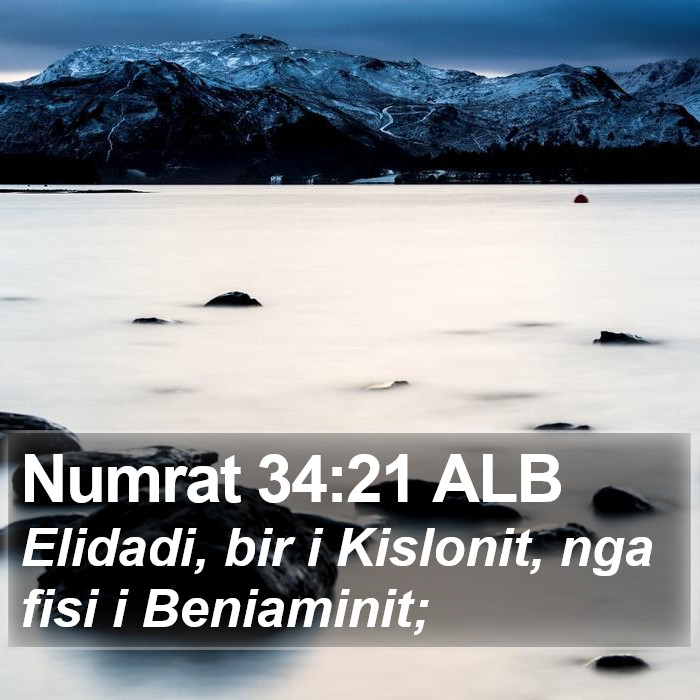Numrat 34:21 ALB Bible Study