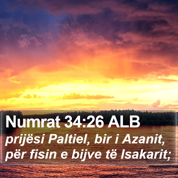 Numrat 34:26 ALB Bible Study