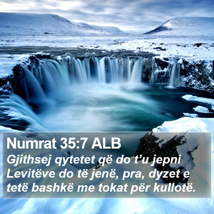 Numrat 35:7 ALB Bible Study