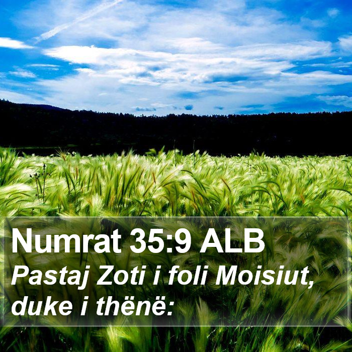 Numrat 35:9 ALB Bible Study