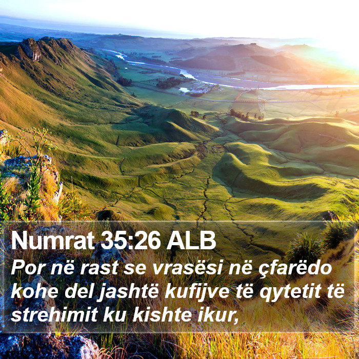 Numrat 35:26 ALB Bible Study