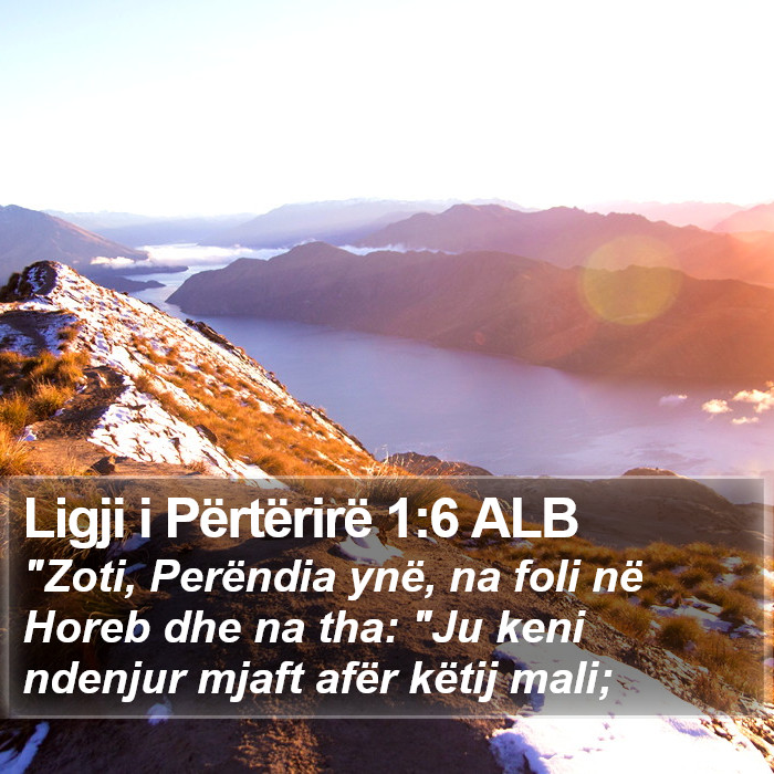 Ligji i Përtërirë 1:6 ALB Bible Study