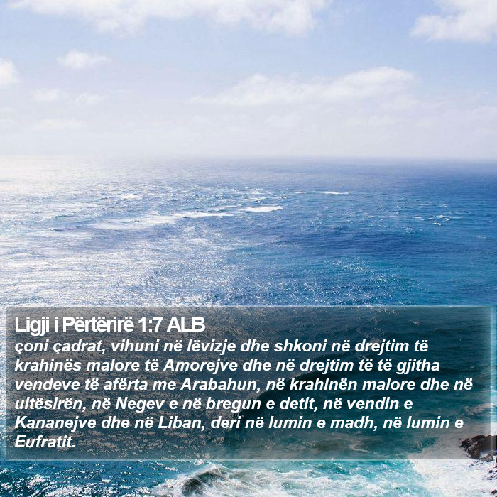 Ligji i Përtërirë 1:7 ALB Bible Study