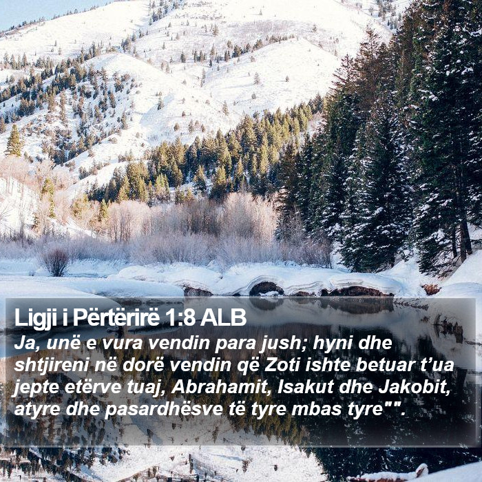 Ligji i Përtërirë 1:8 ALB Bible Study