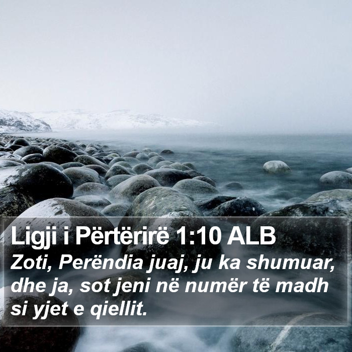 Ligji i Përtërirë 1:10 ALB Bible Study