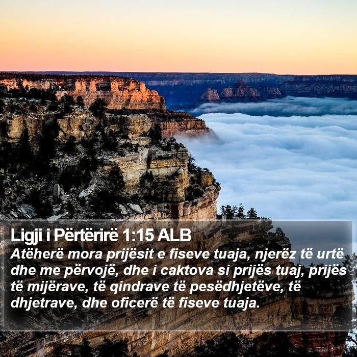 Ligji i Përtërirë 1:15 ALB Bible Study