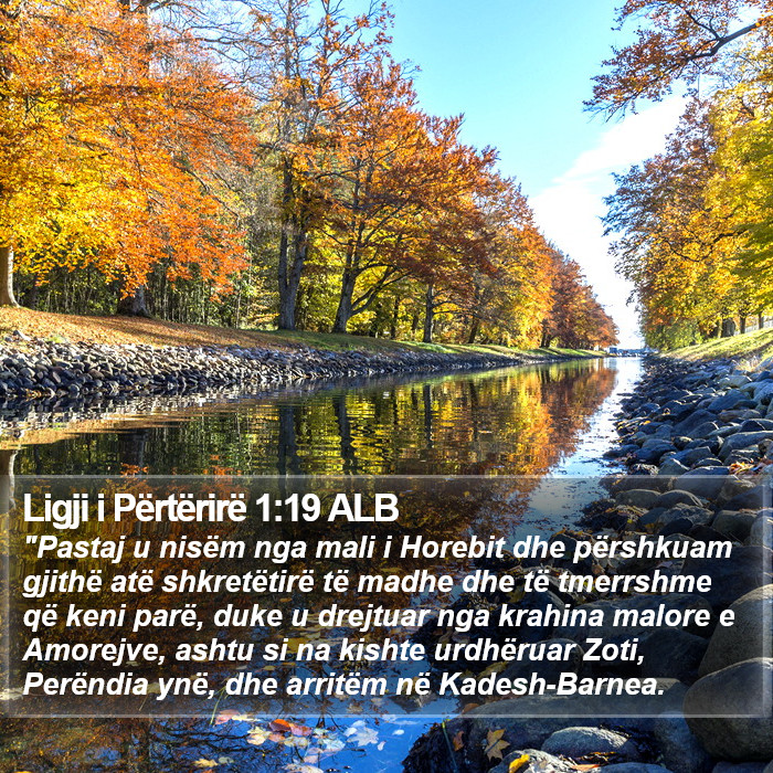 Ligji i Përtërirë 1:19 ALB Bible Study