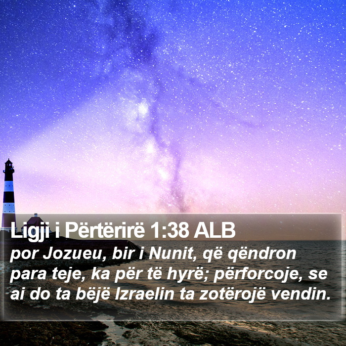 Ligji i Përtërirë 1:38 ALB Bible Study