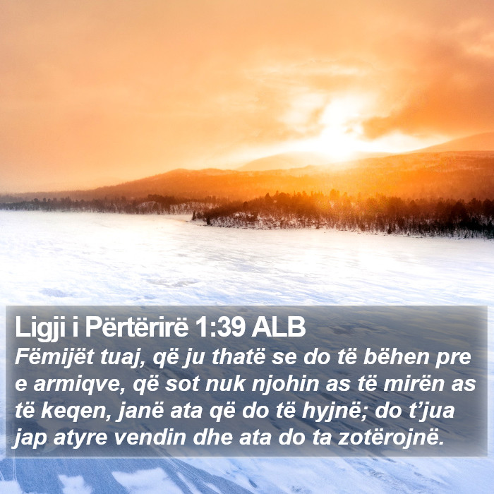 Ligji i Përtërirë 1:39 ALB Bible Study